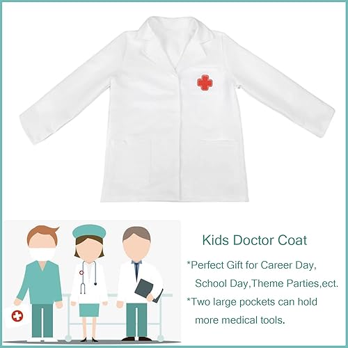 Miniatura 2 de Wizland Child Role Play Costumes,Doctor,Chef Dress Up Playset Kits for Kids 3-5,5-7,7-9