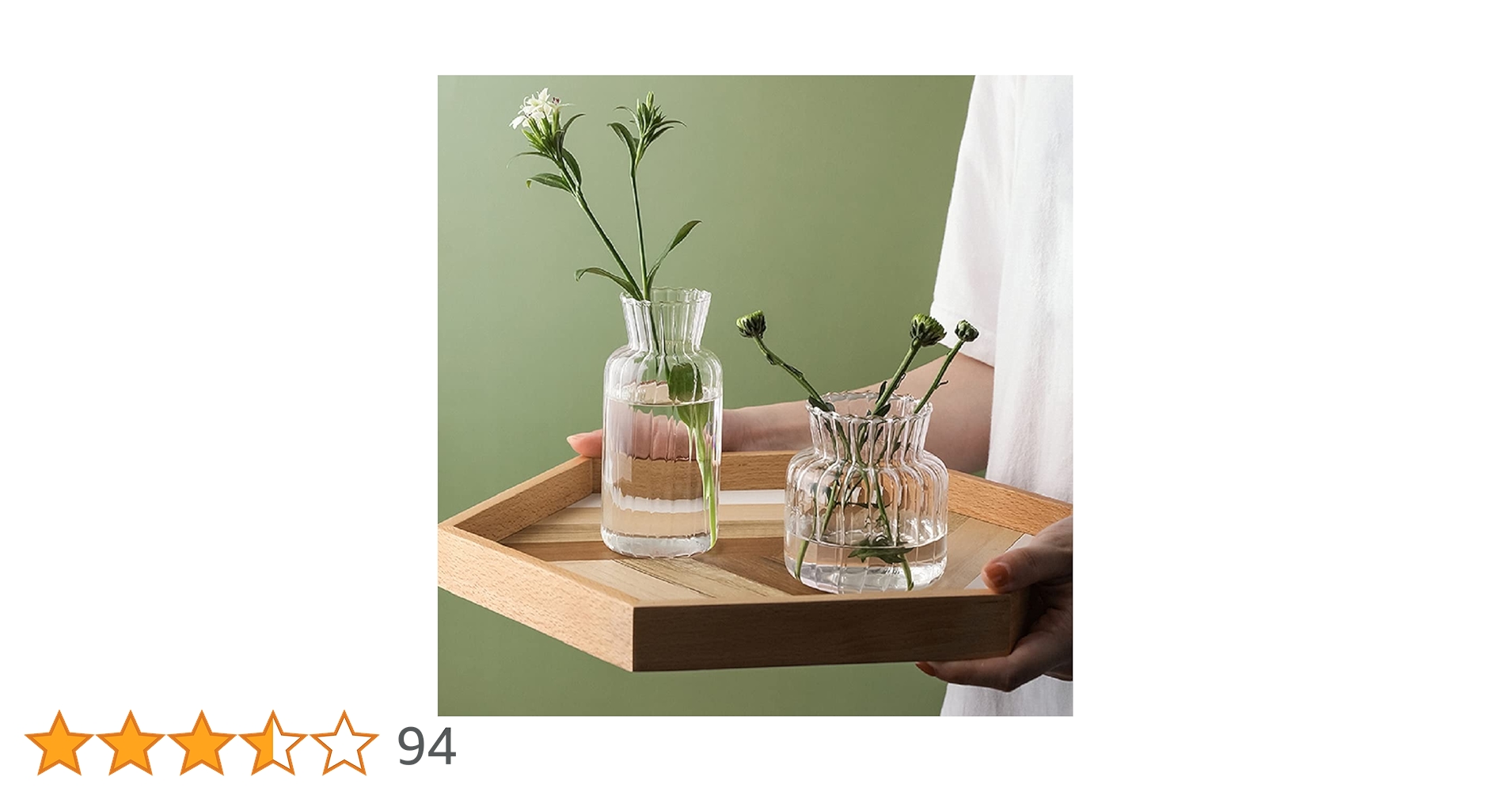 Amazon.co.jp: 花瓶花器 3つセット北欧 ガラス 小さな フラワー