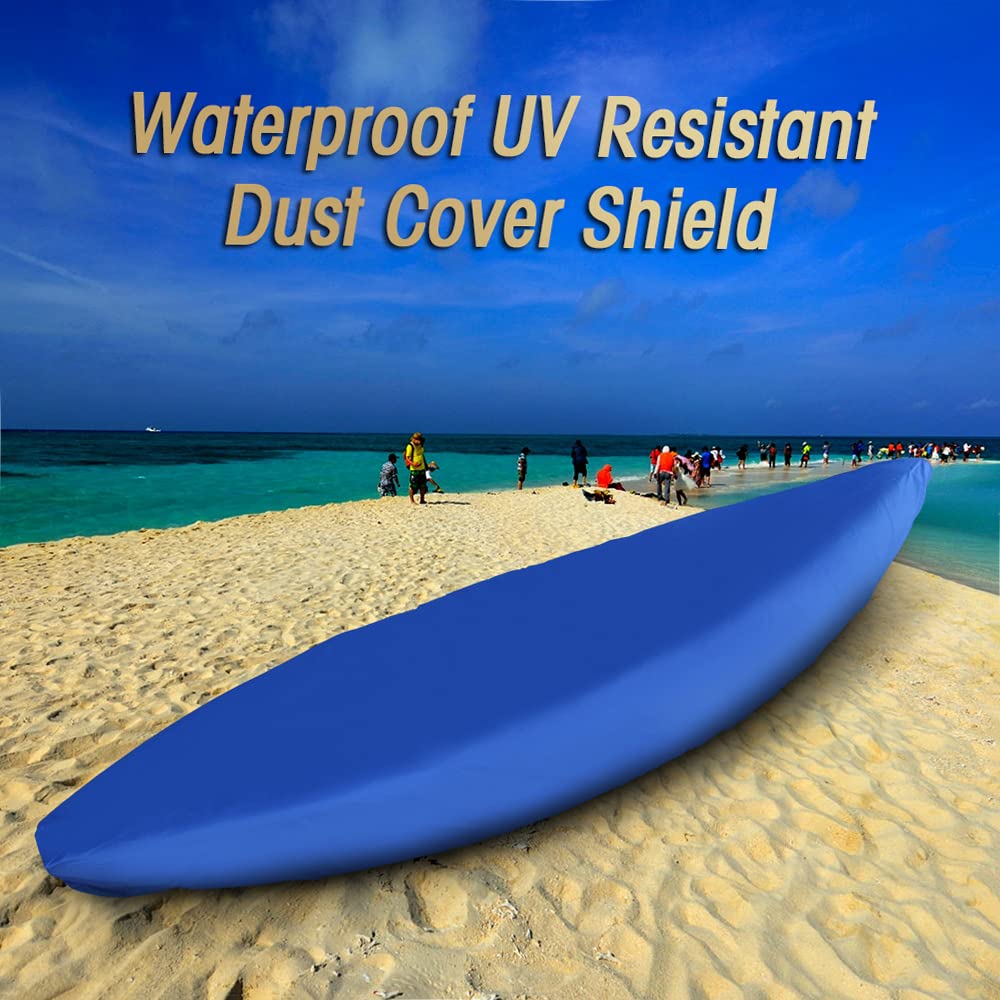 Professionelle Universal Kajak Abdeckung Kanu Boot Wasserdicht UV-beständig Staubspeicherabdeckung Schild,Canoe Storage Cover