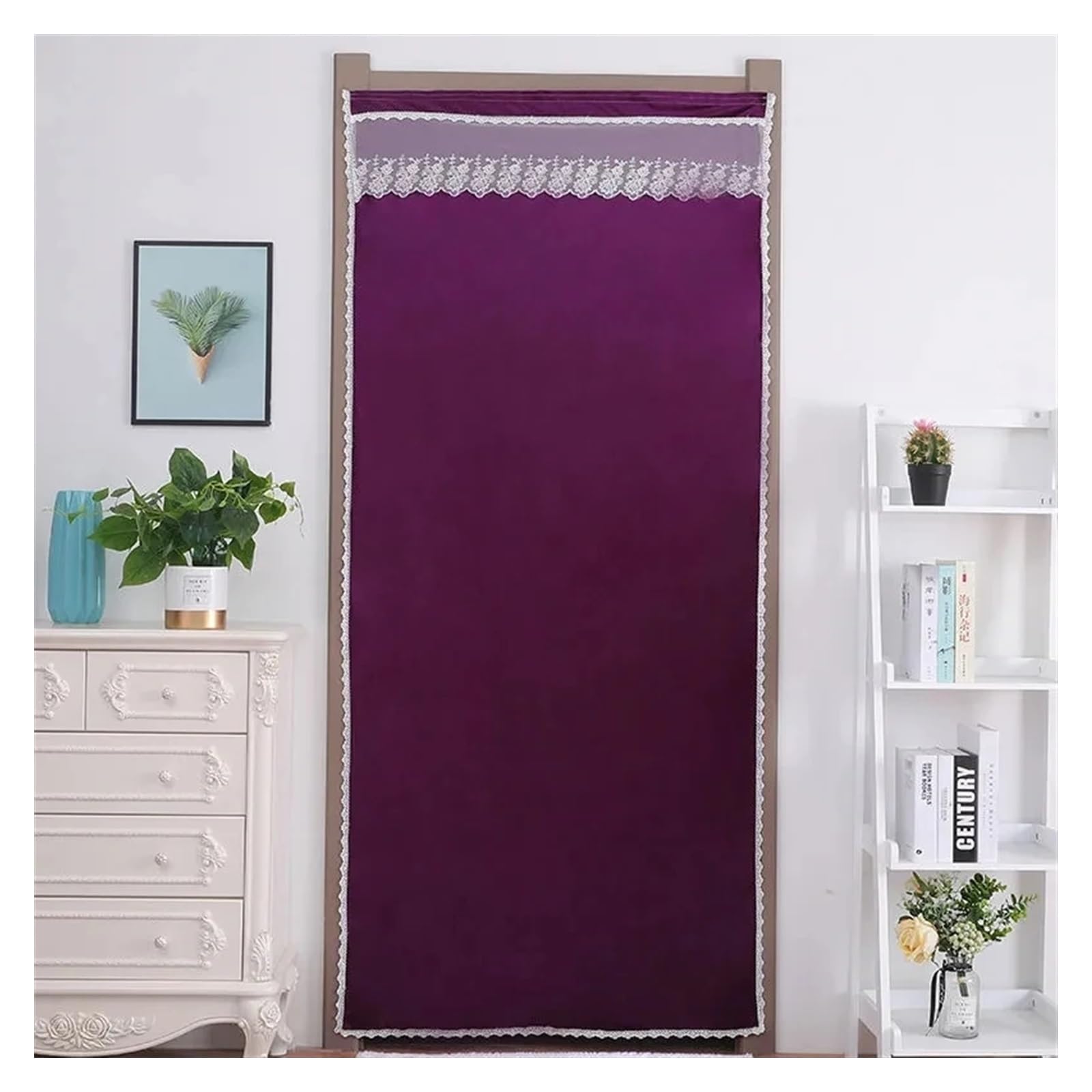Rideau de porte isolant thermique pour stopper le froid et la lumière sans percer vos murs