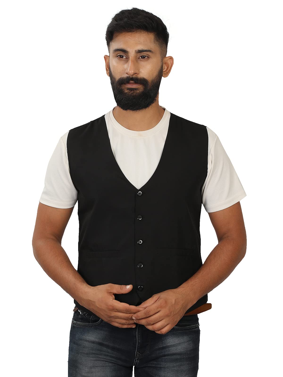 click one Striped Uniform Waistcoat-picture-28