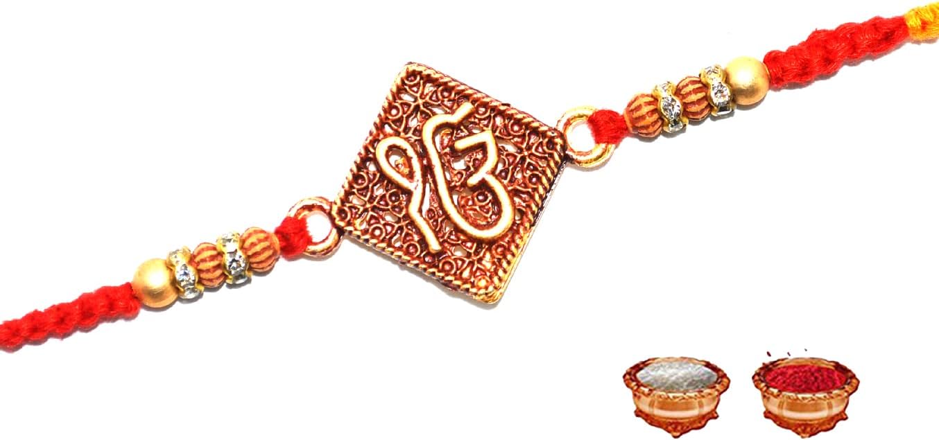 Ek Onkar Rakhi for Brother | Designer Bracelet For Rakshabandhan | Traditional Design Handmade Rakhi | Traditional Rakhi Thread | Ek Onkar Raki