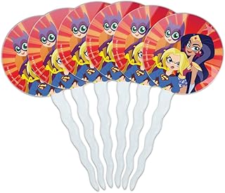 DC Super Hero Girls Girl Group Cupcake Picks Toppers Decoration Set of 6