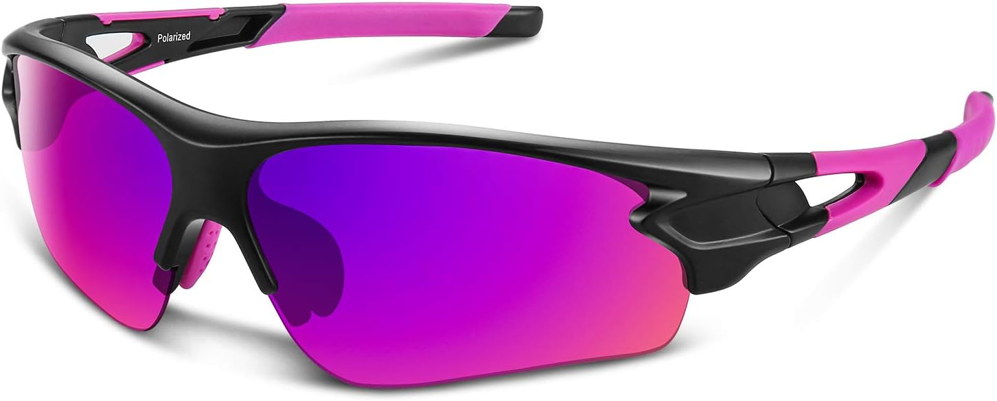 FULLPAD Polarized Sports Sunglasses for Men Women Youth Baseball Fishing Cycling Running Golf Motorcycle Tac Glasses UV400