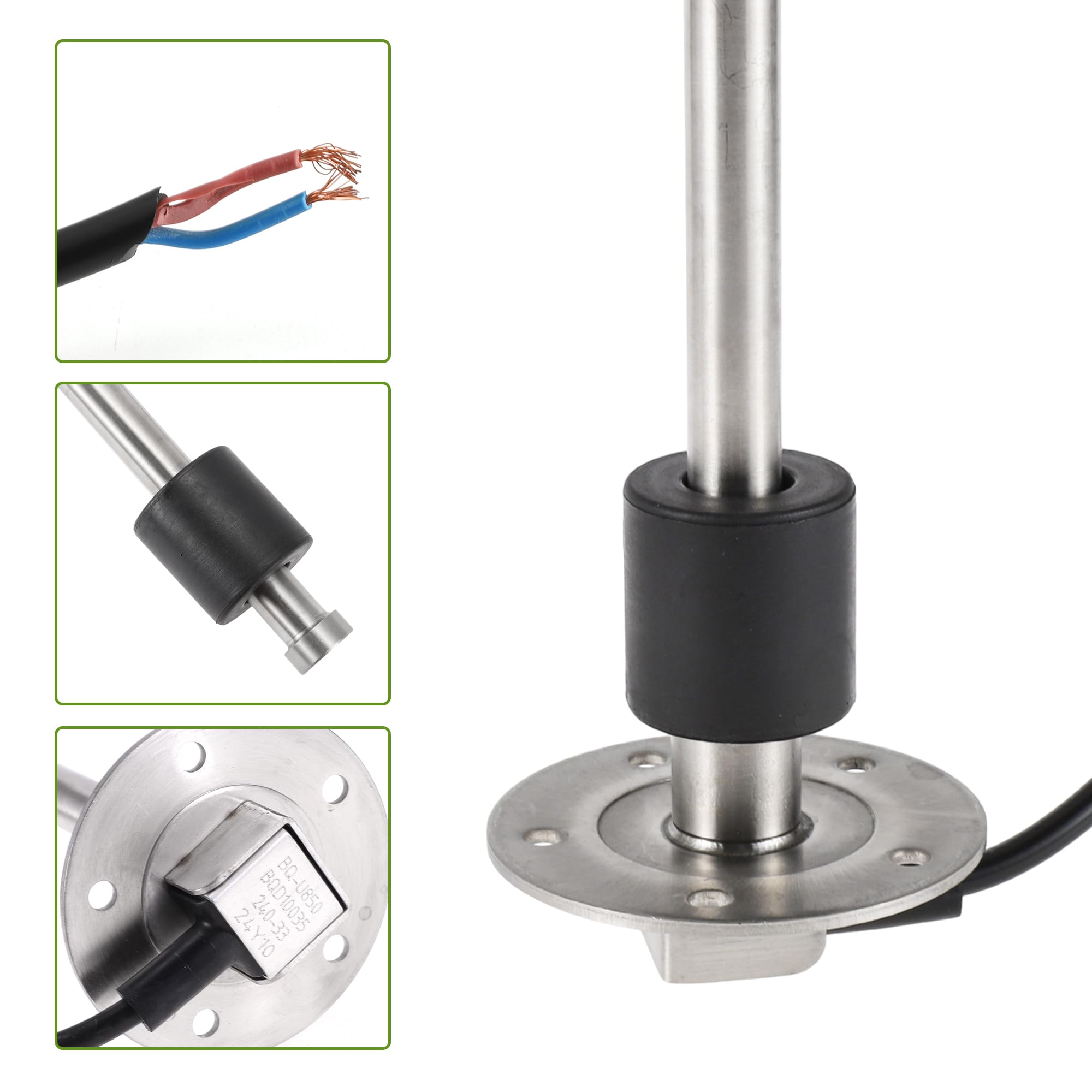 Zestaw do wysyłania paliwa i wskaźnika 1 zestaw do łodzi 240-33 omów | Materiał: metal Długość produktu: 850 mm Nadaje się do samochodów, statków, ciężarówek, autobusów. Łatwy montaż. Zbiorniki
