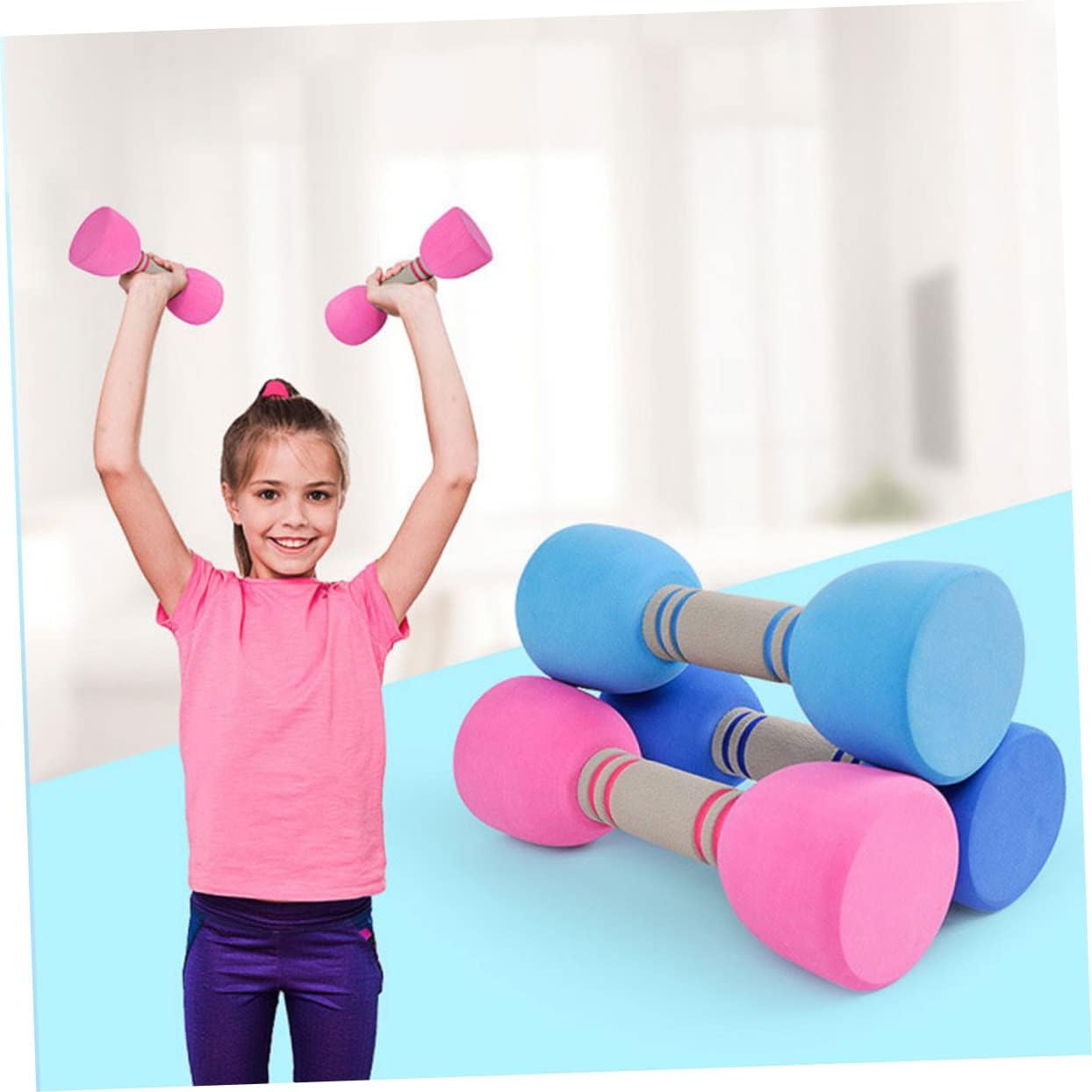 1Pair Fitness Dumbbell Color Exercise for Gymnastics Props for Hand Eye Coordination Safe Grip for Fun Workouts