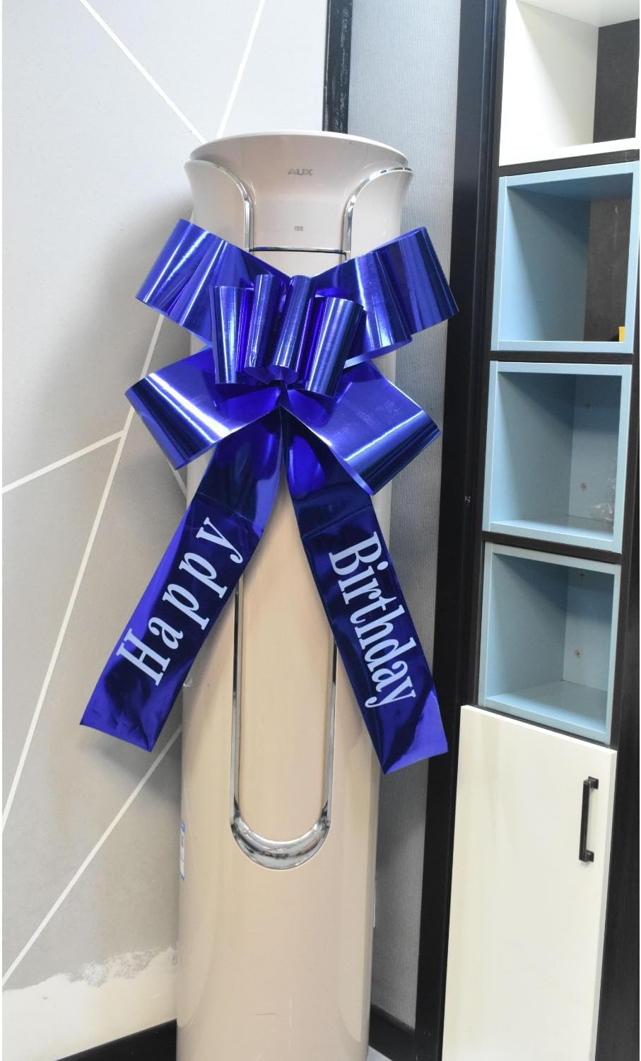 Nœud Géant Voiture Anniversaire - Ruban Cadeau XXL 76cm Avec Ventouses - Décoration Festive