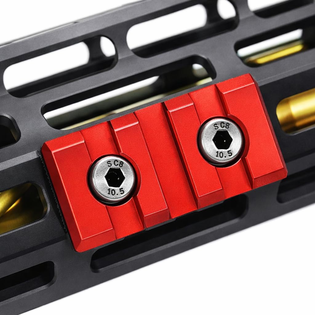 Amazon.com: 3 Slot Mlok Rail Red Color Aluminium Three Slot Rail