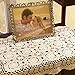 Damanni Rectangular Cotton Handmade Crochet Lace Table Runner Doilies Table Dresser Scarf Décor,19 Inch by 24 Inch，Beige