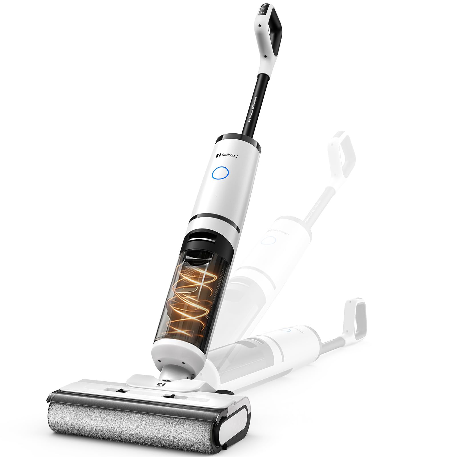Redroad Wet Dry Vacuum Cleaner 22000pa Cordless Vacuum Mop with Self-Cleaning Hot Drying 180 Lie-Flat Self-Propelled Floor Cleaner
