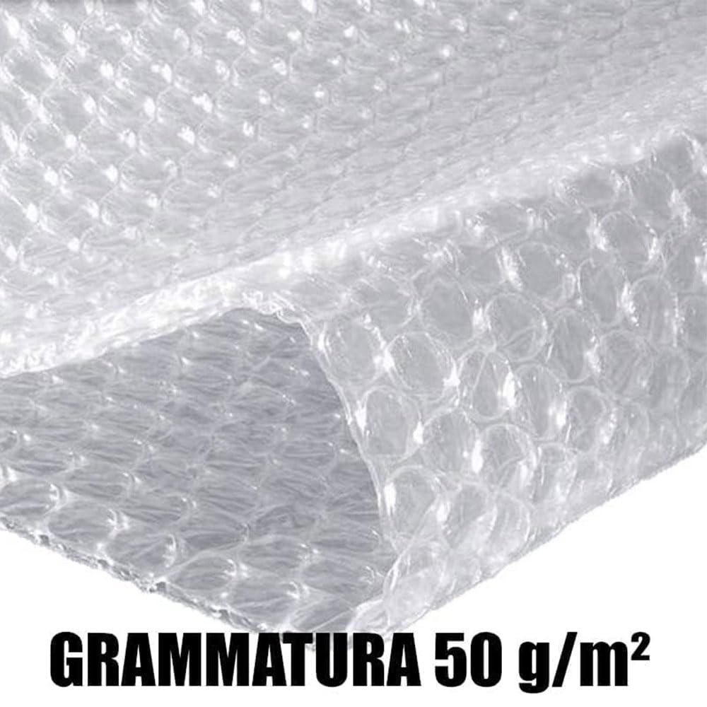 Luftpolsterfolie für Verpackung – 1 m × 50 m, Schützende Luftpolsterfolie für Versand, Umzug und Zerbrechliche Gegenstände schutzfolie/A/100cm