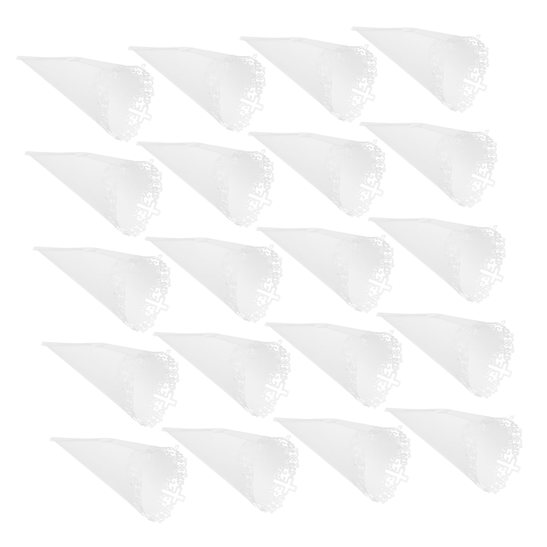 SHINEOFI 100piezas Conos Para Confeti De Boda Diseño De Encaje Hueco Sostenedores De Flores y Pétalos Decoración Para Ceremonias y Fiestas