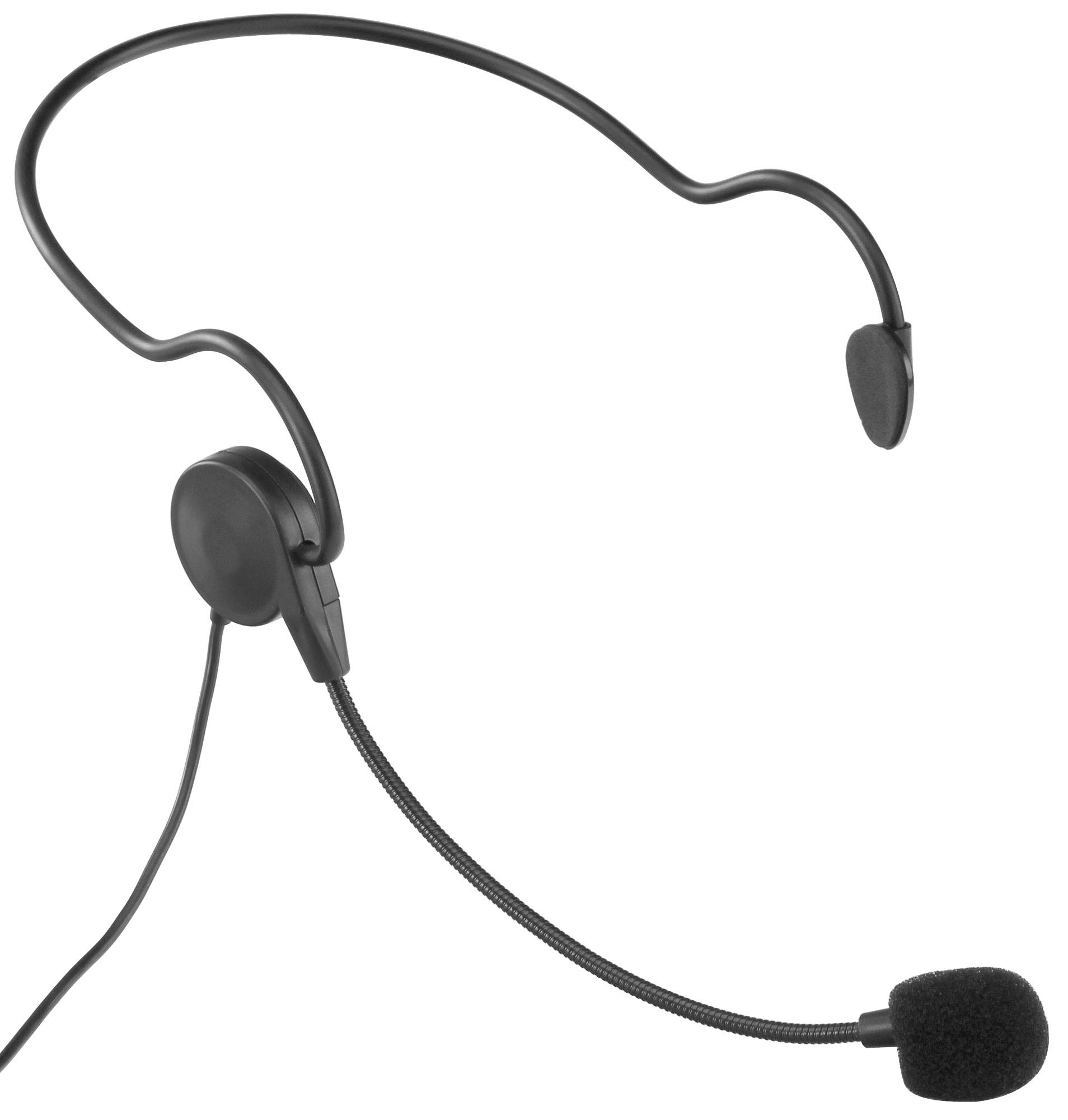 McGrey Micrófono Headset HS-20, Ofrece Libertad Total al intérprete | Compatible con bodypacks McGrey UB-IK, Cómodo y ligero de llevar, Micrófono de condensador optimizado para voz y canto