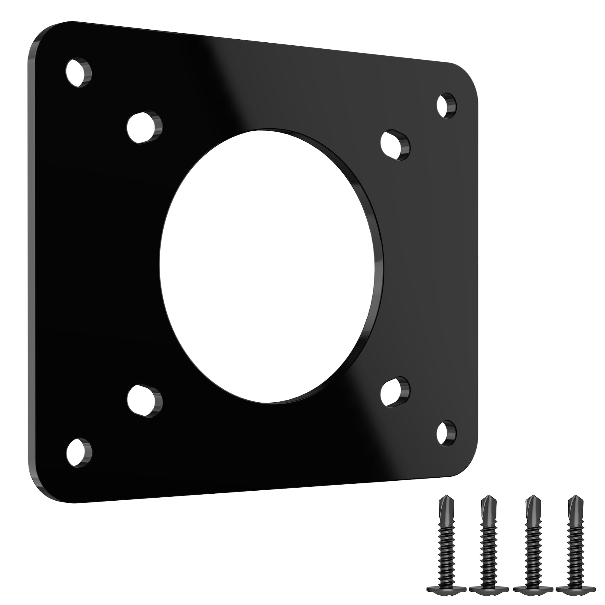 MICTUNING Golf Cart Charging Port Adapter, Compatible with EZGO TXT EZ-GO Golf Cart, 110V AC 36V Adapter Plate for Lithium Battery Conversion and On