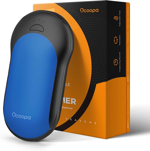 OCOOPA Rechargeable Hand Warmer 10000mAH Portable Electric Hand Heater Power Bank Lasting 15 Hours USB Battery Operated for Raynauds, Arthritis, Outdoor Winter Sports