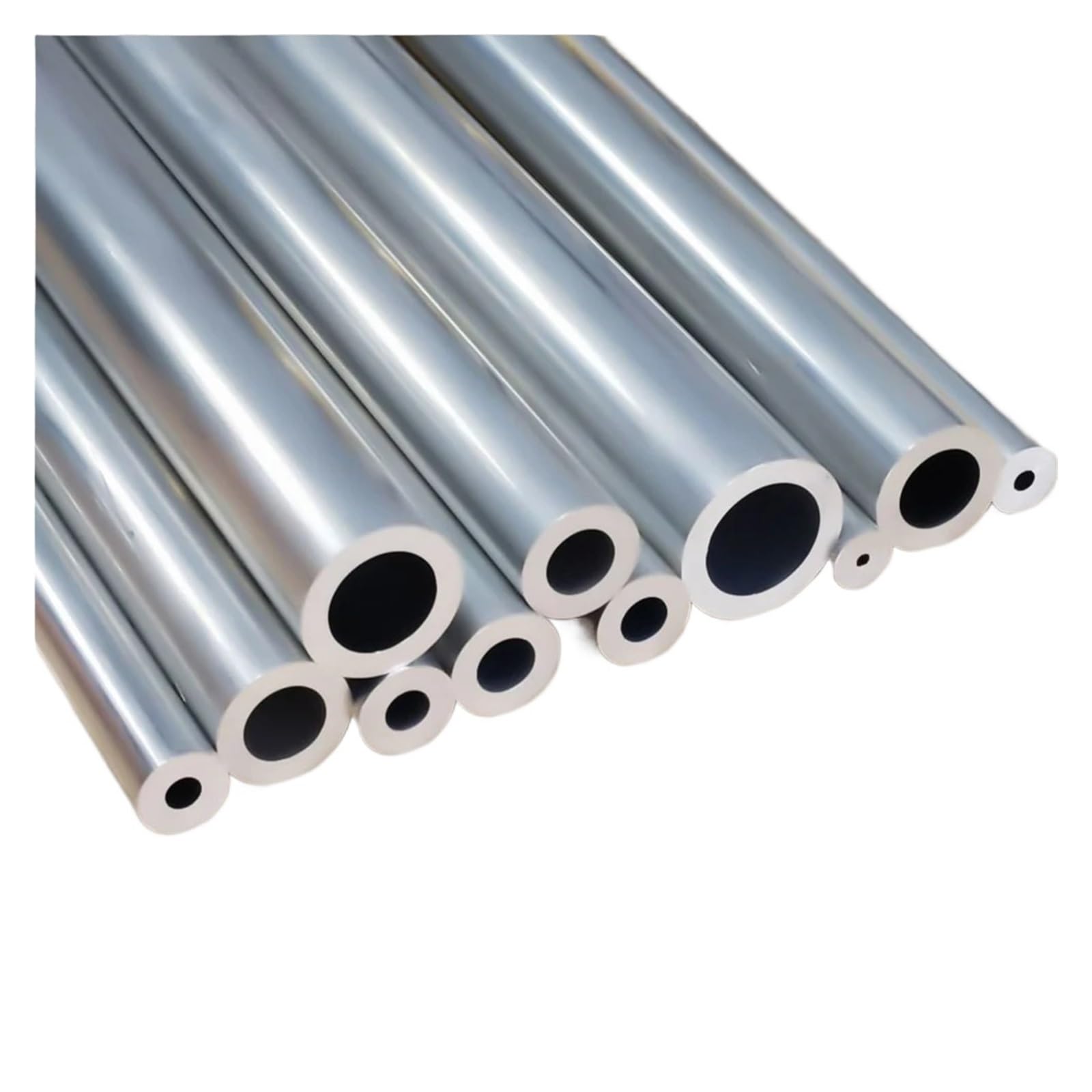 Dyjlpp Silver 6063 Aluminum Alloy Straight Round Tube Large Outer Diameter Od40-100Mm Wall Thickness 1-6Mm Length 300Mm(Od 53 X Id 47Mm)