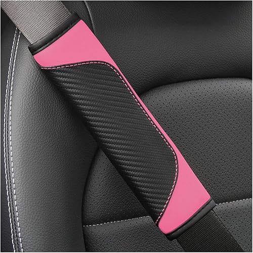 Miniatura 7 de Almohadillas para cinturón de seguridad de automóvil, paquete de 2 fundas de cuero de fibra para cinturón de seguridad, más comodidad al conducir y