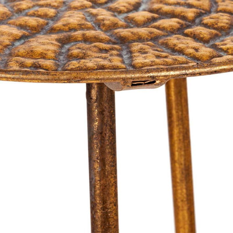 Petite table de coin en métal pour optimiser les angles morts - 6
