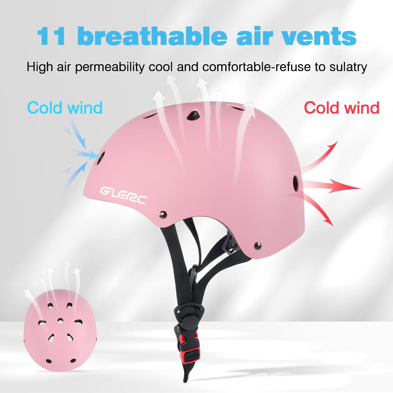 Glerc Kinder Fahrradhelm, geeignet für Fahrrad, Scooter & Skate geeignet, für Jungen und Mädchen von Kleinkind bis Jugend, Kopfumfang verstellbar und Mehrfarbig
