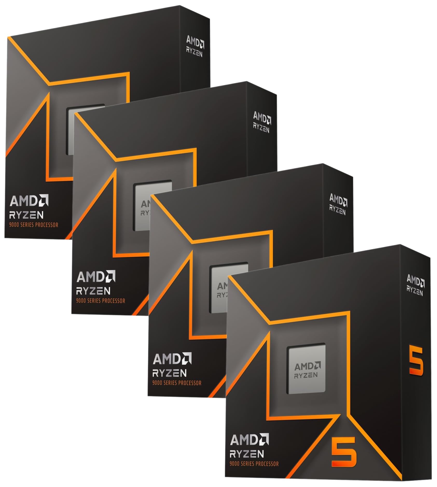 AMD Ryzen™ 5 9600X 6-Core, 12-Thread Unlocked Desktop Processor (Pack of 4) (Pack of 4) Processor