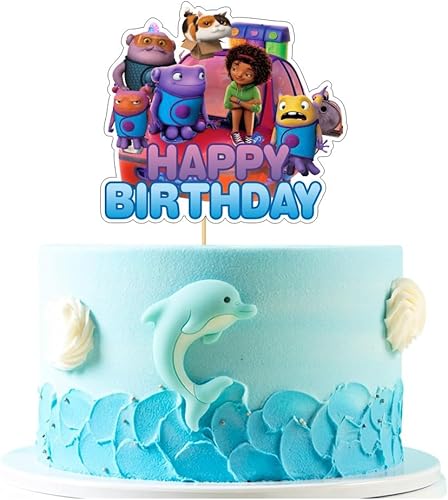 Miniatura 5 de 25 decoraciones para tartas de películas para el hogar con 24 adornos para cupcakes Boov Home, 1 decoración para tartas para Dreamworks Home y