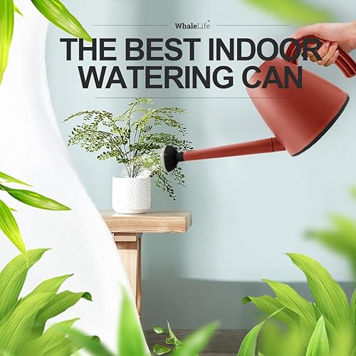 Miniatura 27 de WhaleLife Regadera interior para plantas de bonsái de casa (1.4L, verde)