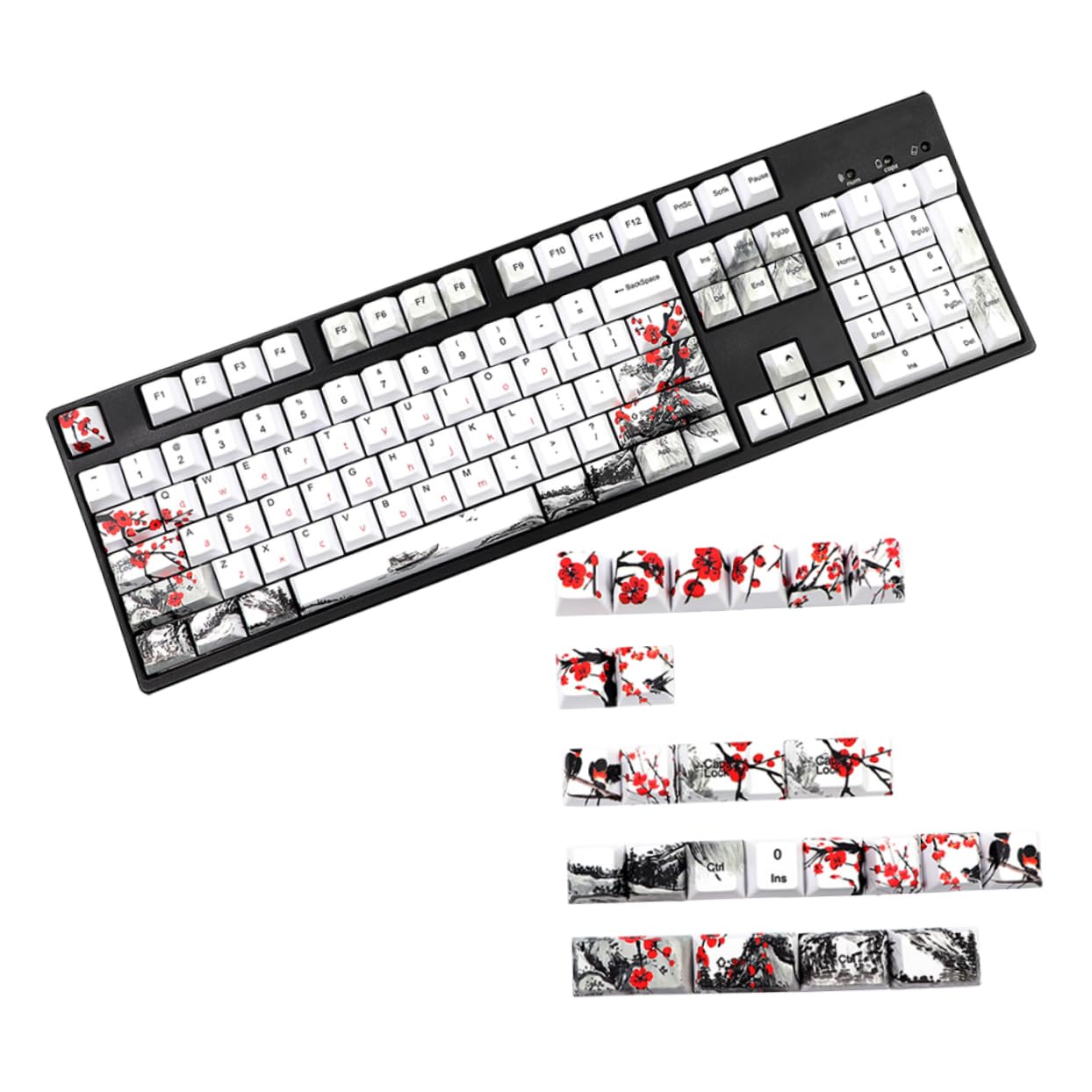 jojofuny Ersatztastenkappen Tastenkappen Für Mechanische Pc-tastaturen Farbige Tastenkappen Aus Hochwertigem Pbt-Material Dekorative Und Verschleißfeste