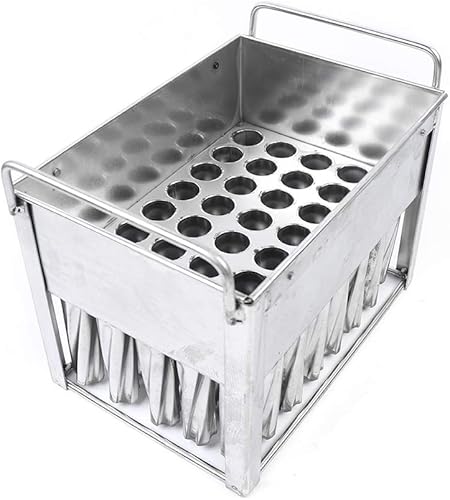 Miniatura 3 de 40 moldes de acero inoxidable para paletas, juego para hacer paletas, moldes para helados, moldes para paletas de hielo, moldes redondos para