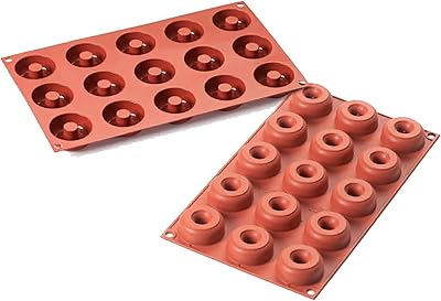 Silikomart Professional SF171 Silicone Mold, Mini Donuts