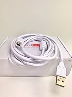 Vista 2 de OMNIHIL Cable USB 2.0 de alta velocidad blanco de 8 pies de largo compatible con la impresora Epson EcoTank ET-2850