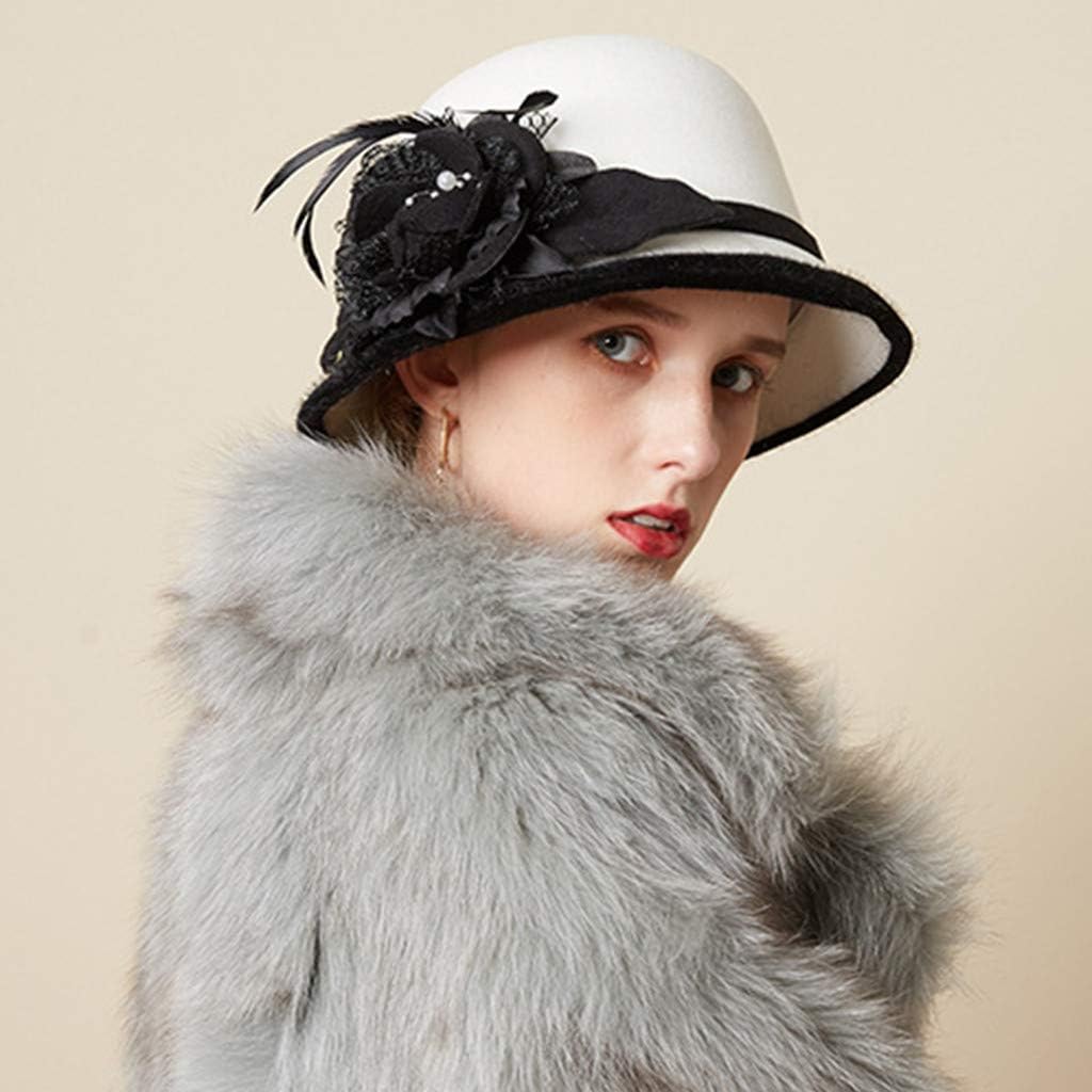 Men Women Belt Buckle Fedora Hat Wide Brim Floppy Panama Hat Cloche Hats for Women