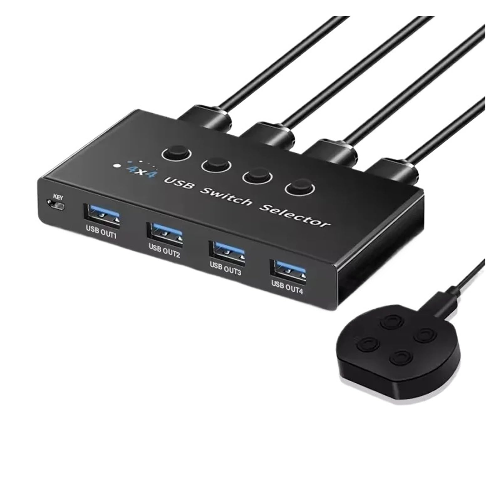 4 in 4 Out USB3.0 Switch Shared Controller Hub Adapter USB2.0 Printer Splitter Switcher(USB2.0)-image-18