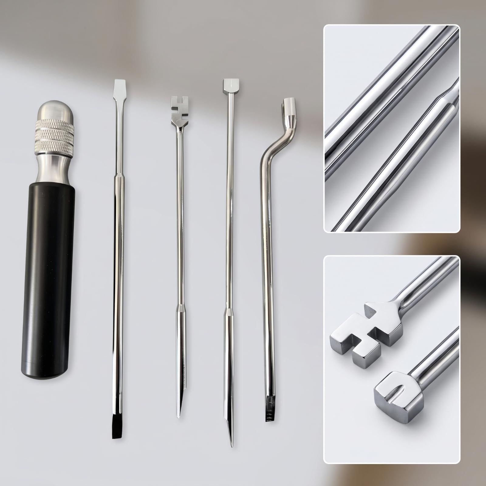 predolo Kit di Accordatura con Borsa Professionale Attrezzo in Metallo Utensile per Accordatori, Pianisti, Laboratorio, Casa