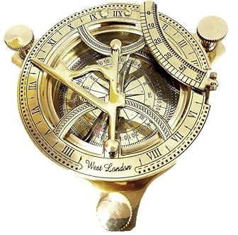 Solid Brass Sundial Compass product image