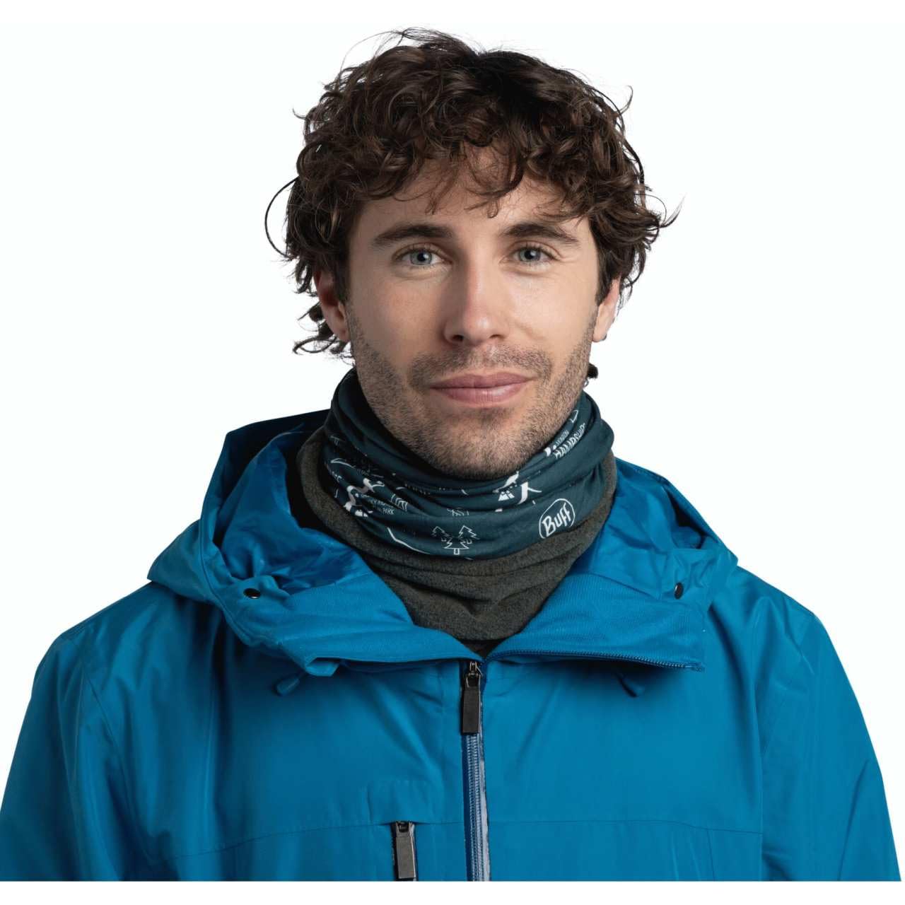 Buff| Braga de cuello Polar Multifucional, Calida, Forro, Comoda, Sueve Hombre Mujer Talla única Azul