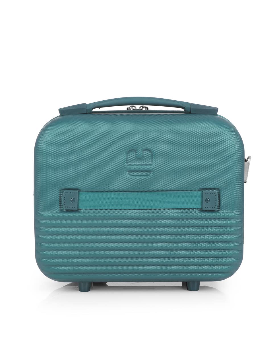 Gabol - Neceser de Viaje Rígido Balance XP 28x30x18cm - Peso 1kg con Capacidad de hasta 12L - con Acople a Maleta y Correa Ajustable - Diseño Español en ABS - Turquesa