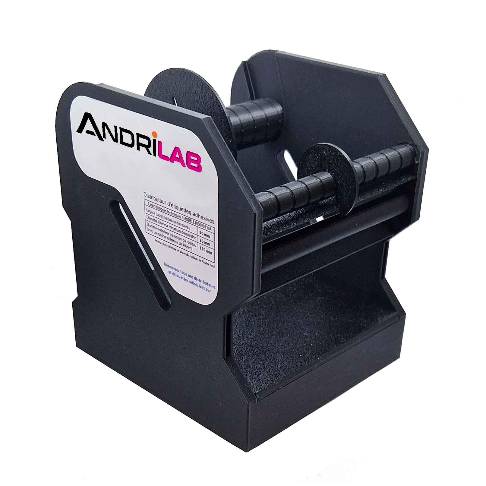 Distributeur d'étiquettes adhésives en rouleau - Largeur maximum de 90 mm - Dévidoir semi automatique ergonomique - Accélère et simplifie votre étiquetage