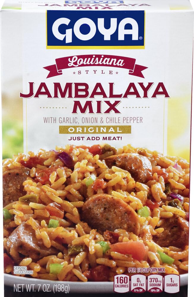 Goya Foods Louisiana Style Jambalaya Rice Mix, 7 Ounce (Pack of 12)