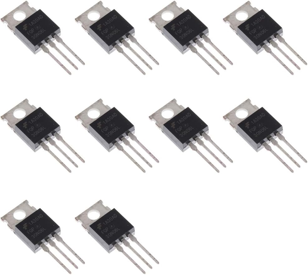 10pcs FQP30N06L FQP30N06 30N06 30N06L N-Channel MOSFET Transistor 32 A/60 V,3-Pin TO-220