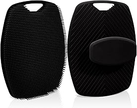 Jiya Enterprise Silicone Body Scrubber, Soft Touch Bath Brush with Ergonomic Handle, Deep Cleansing Exfoliator