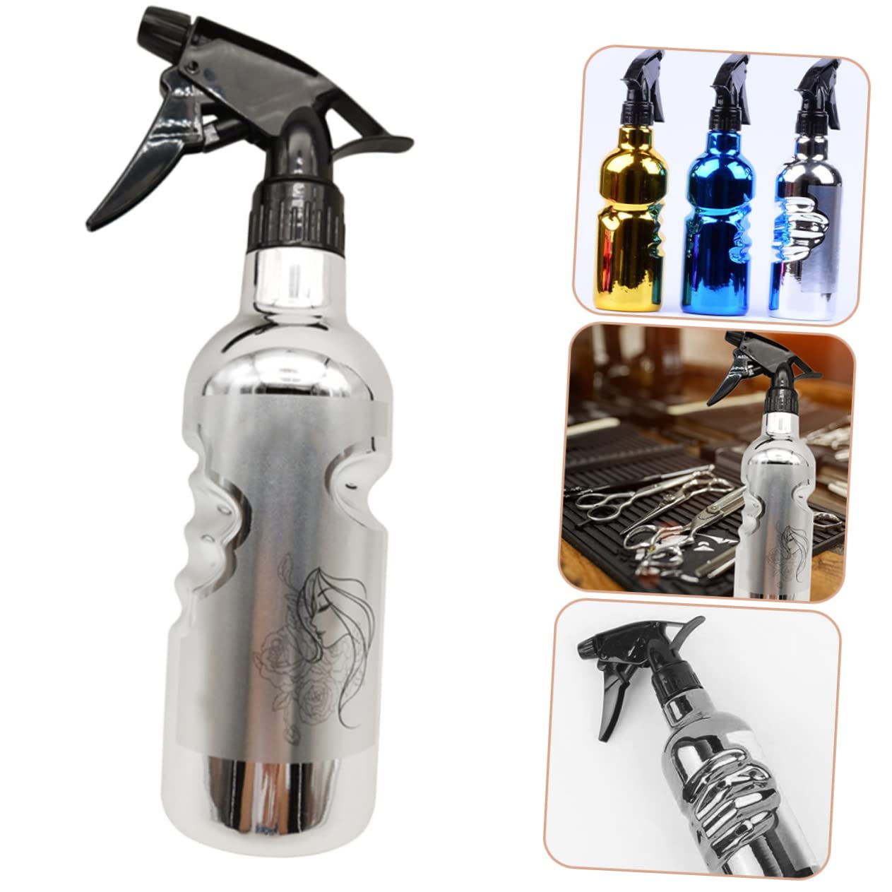 Beavorty 5stücke Retro Sprayflasche Für Friseure Multifunktionale Sprühflasche Für Haarstyling Aus Strapazierfähigem Elegantes Design Feiner Sprühnebel Für Friseursalons Und
