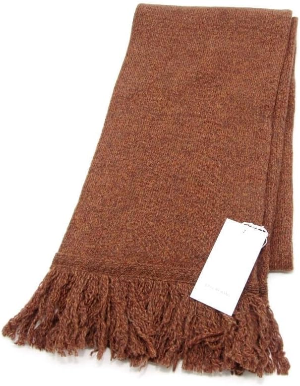 STILL BY HAND スティルバイハンド マフラー GD02244 ニット フリンジ 杢糸 日本製 ウール オレンジ ブラウン