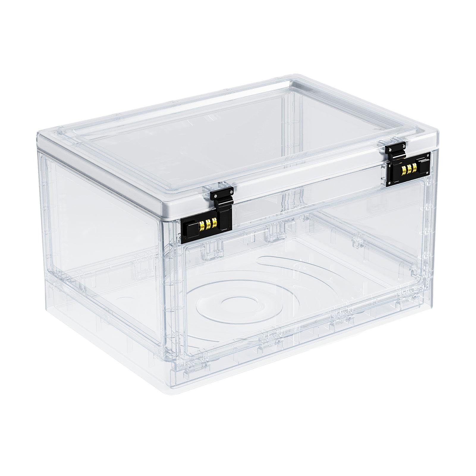 Arzneimittelverriegelungsbox, transparente Aufbewahrungsbox mit Schloss – | abschließbare Kühlschrankboxen – kompakte transparente -Schlossbox mit hoher Kapazität