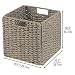 mDesign Juego de 2 cajas de almacenaje – Cajas organizadoras plegables hechas...