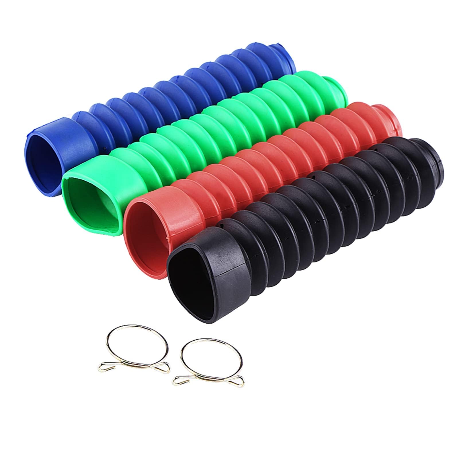 1 Par de Fuelles de Motocicleta, Fuelle de Horquilla de Motocicleta, Cubierta de Horquilla de Goma, Protector de Horquilla de Fuelle, Cubierta de Horquilla de Fuelle, Cubierta de Polainas de(azul)