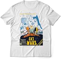 Camiseta Geek Mascilino Cat Wars 5 Cores