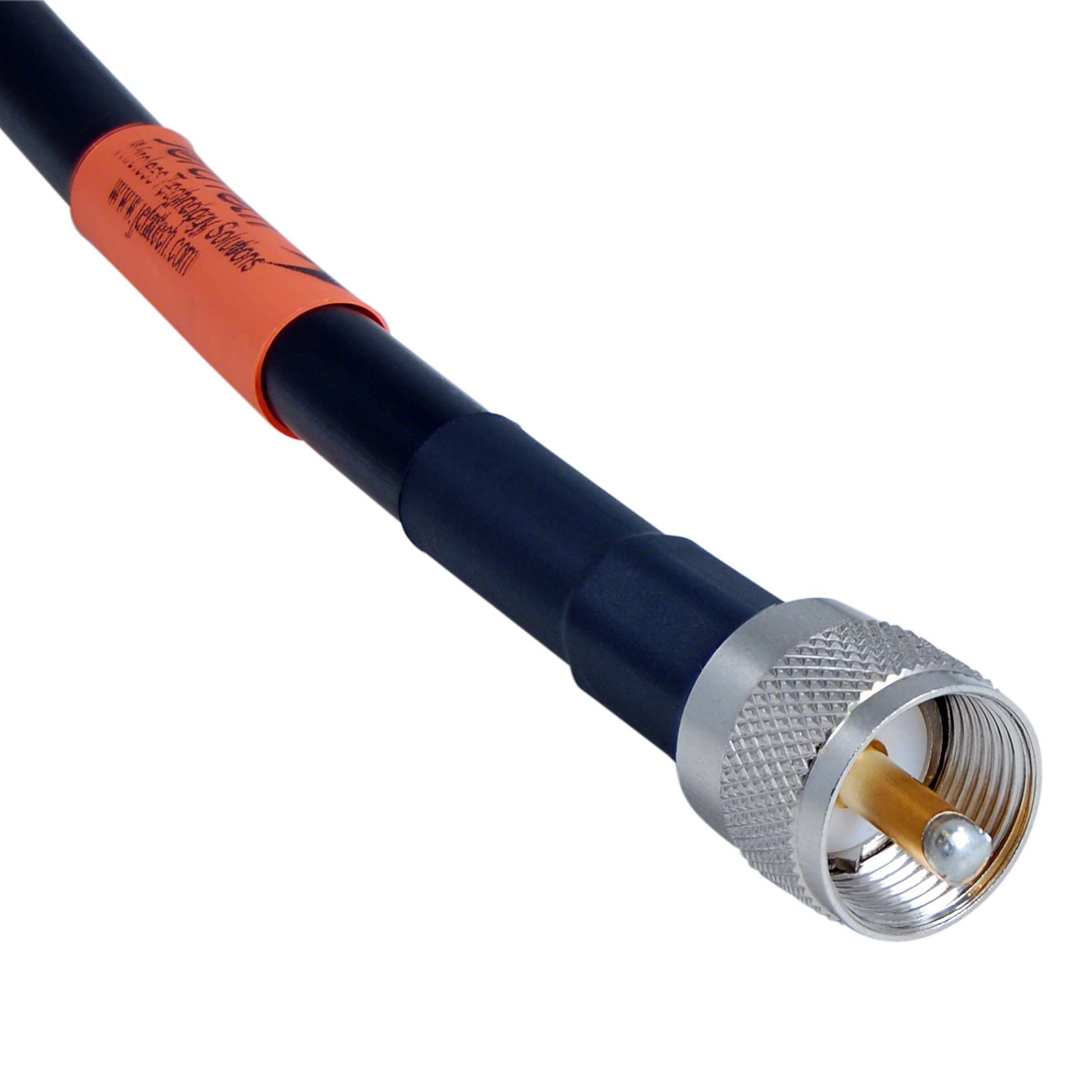 JEFA Tech RG-213/U MILSPEC Coaxial Cable Assembly - 200 Feet Long - UHF Male - PL-259 - for Ham and CB