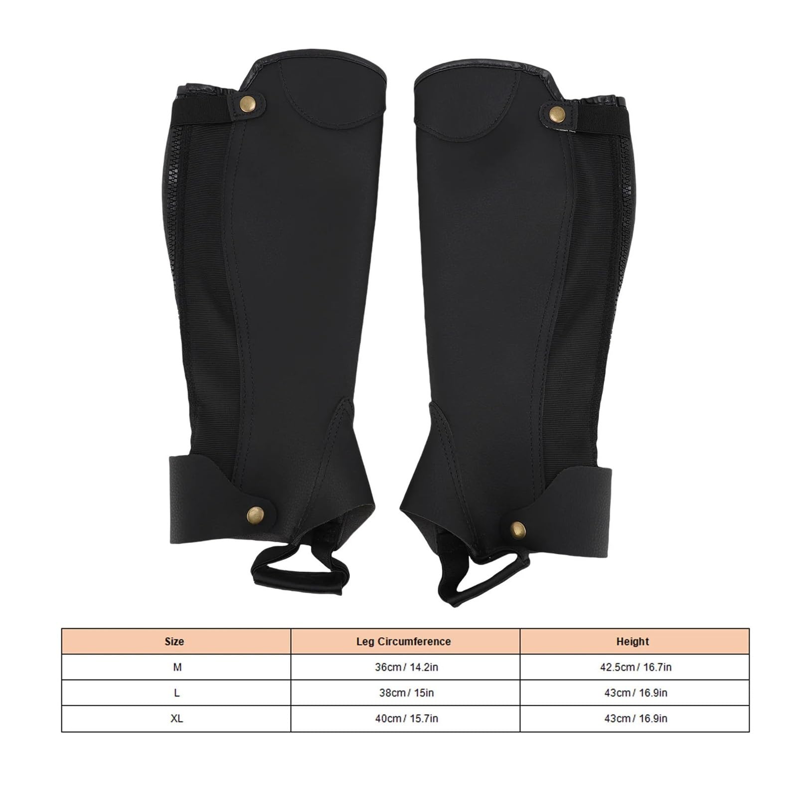 Reiten Half Chaps 2CPS Reit-Beingamaschen, hochbelastbar, mehrlagig, Reit-Beinschutz for das Training