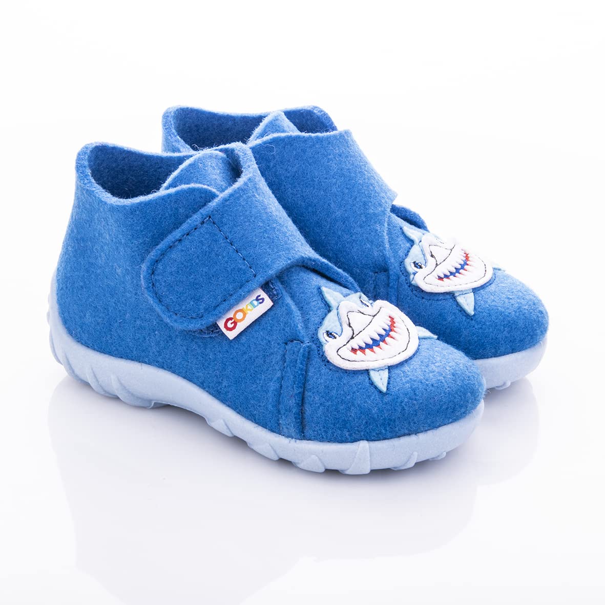 GOKIDS Zapatillas de Fieltro de Lana Natural para Niños y Niñas Motivos Animales 19-27 EU
