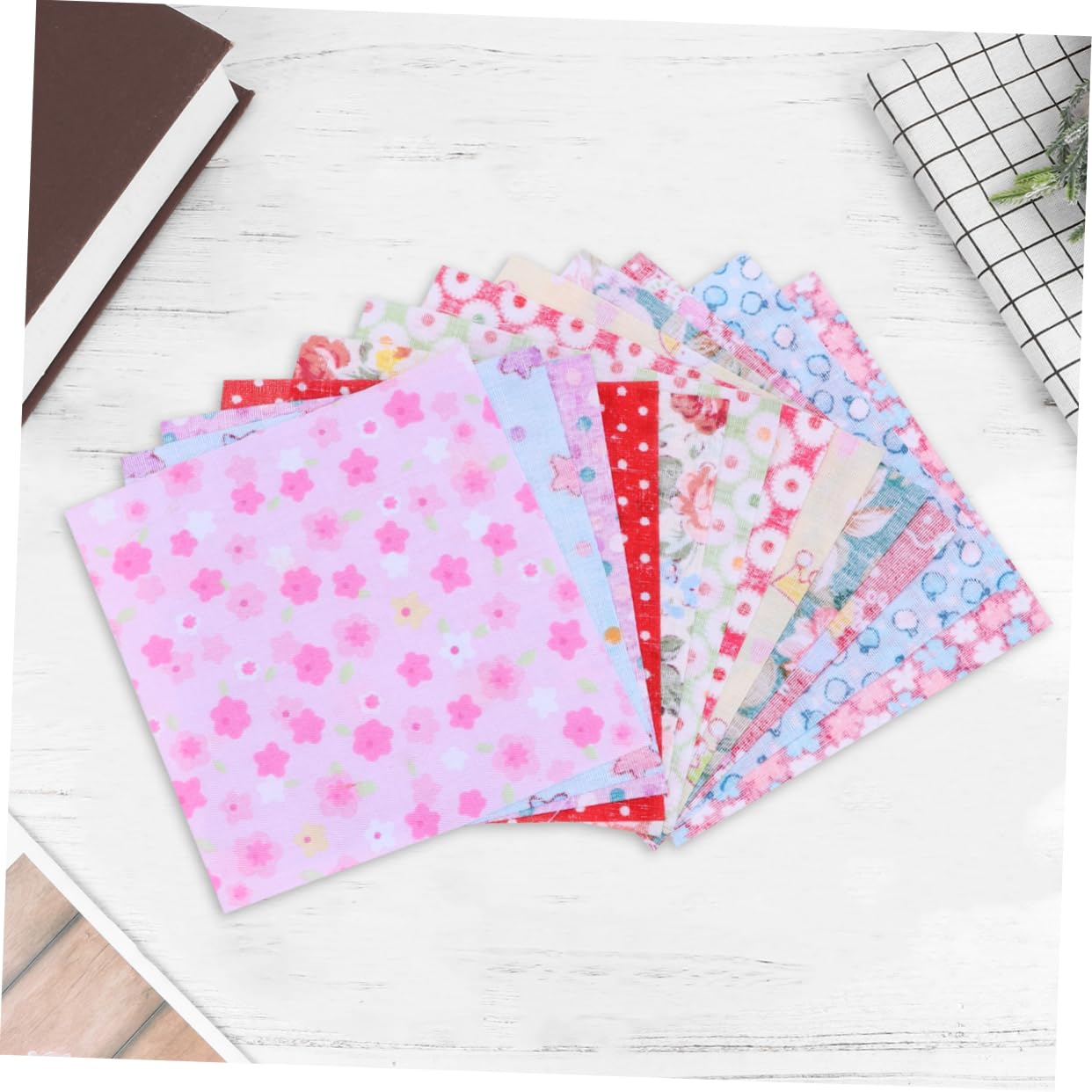 ARTIBETTER 3 Set Tessuti Creativi Per Cucito Da Stampati Non Ripetitivi Per Fai Da Te E Progetti Morbidi E Resilienti Per Tocco Confortevole 50 Pezzi*3